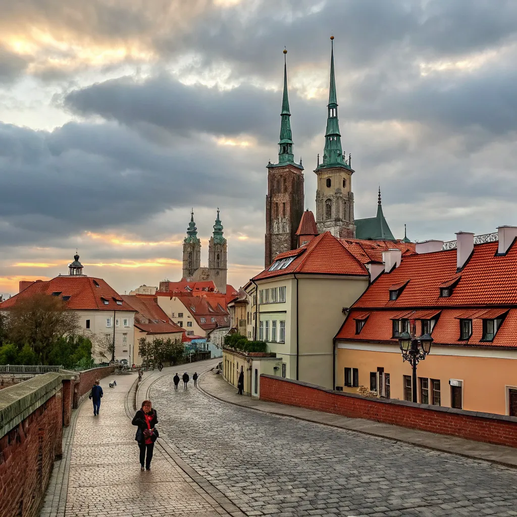 Scenic view of a European city